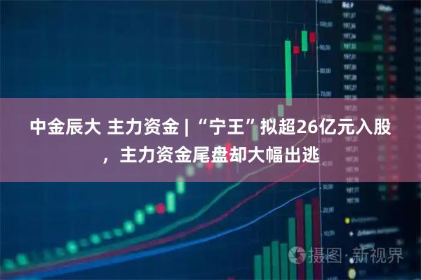 中金辰大 主力资金 | “宁王”拟超26亿元入股，主力资金尾盘却大幅出逃