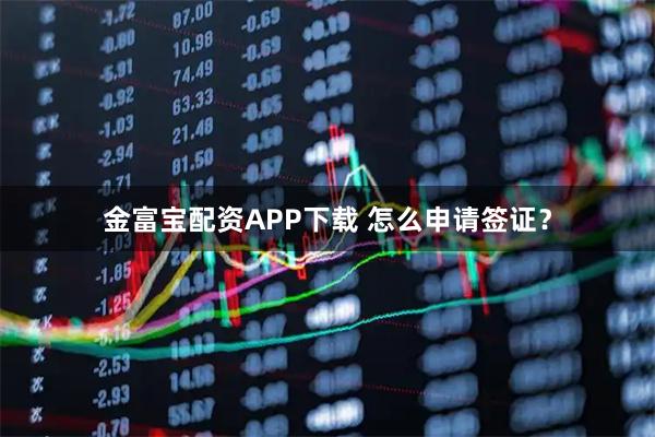 金富宝配资APP下载 怎么申请签证?